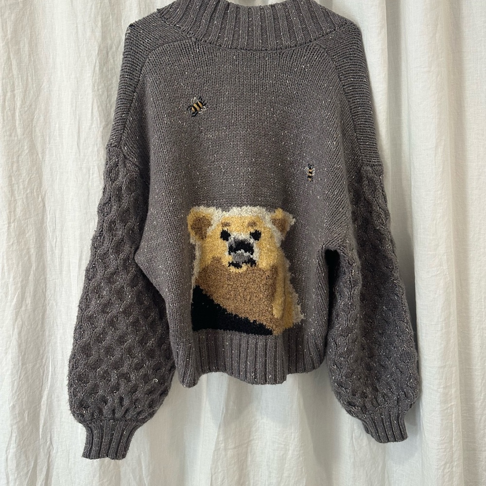 Pilcro bear cardigan small